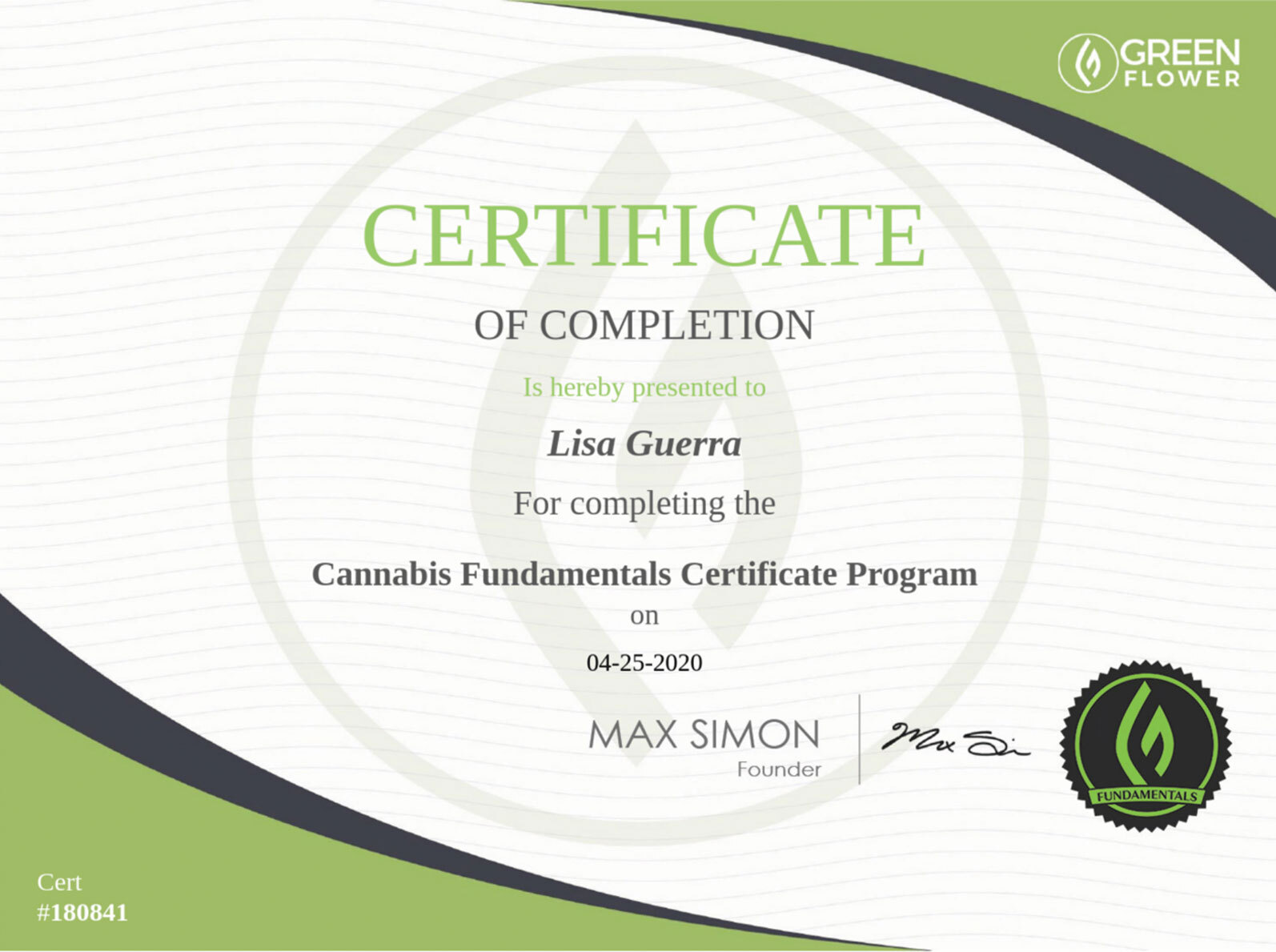 Seedella cannabis consultation certificate 3