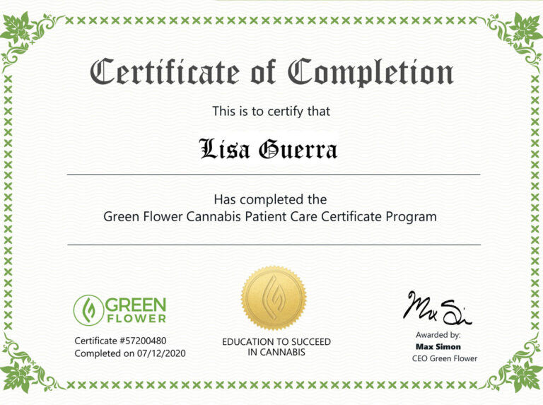 Seedella cannabis consultation certificate 1